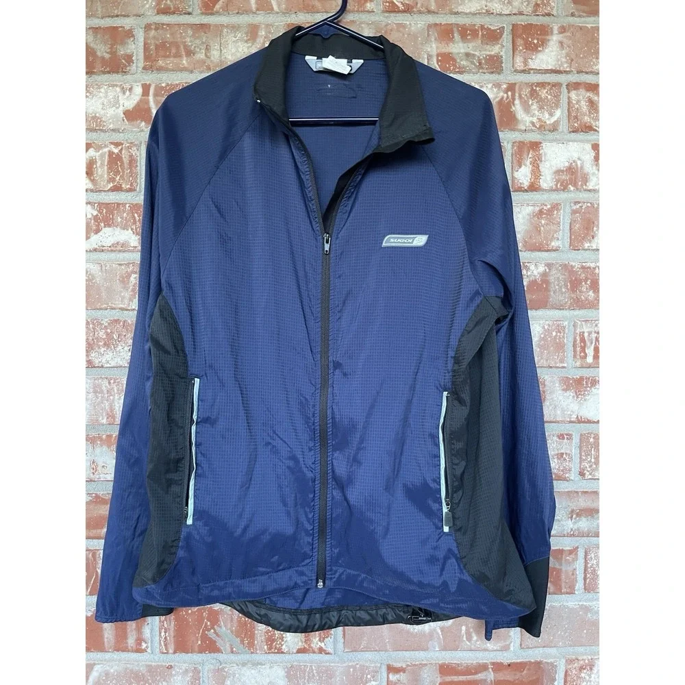 Sugoi‎ Men's L Blue/Black Breathable Cycling Jersey  Racing Wind Breaker Jacket